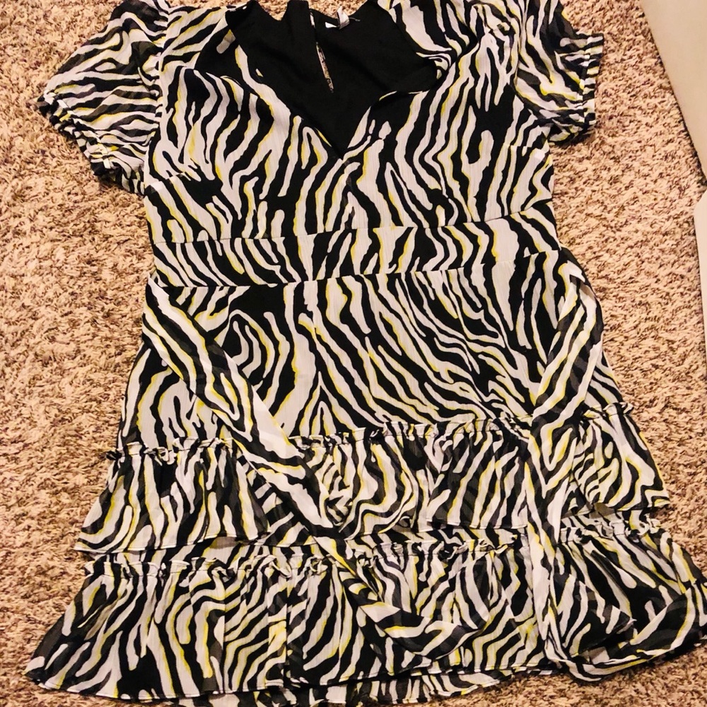 A knee length dress